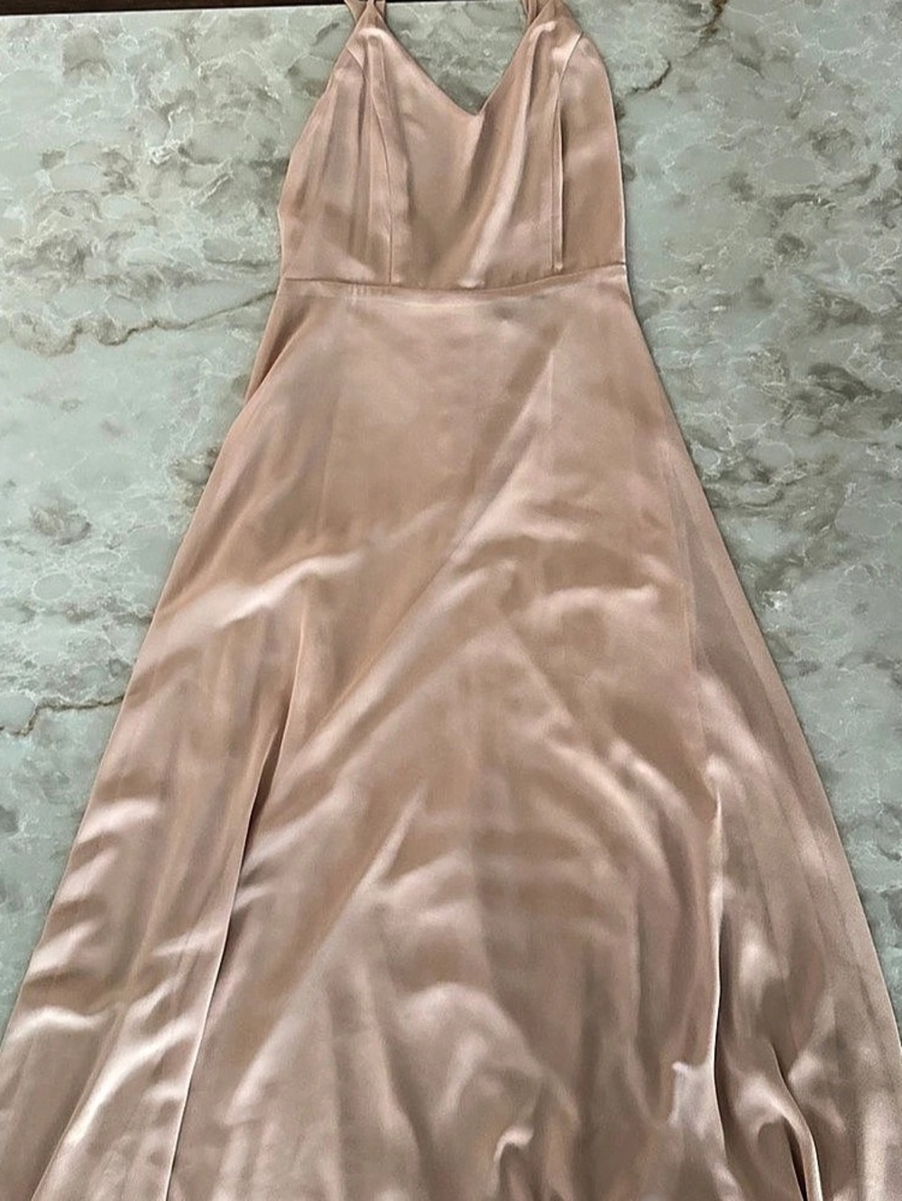 Lulus chiffon Dress in Blush Pink Size Small